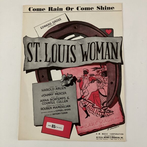 1940s Vintage Sheet Music Come Rain or Come Shine Mercer, Crosby, Frankie Laine - Picture 2 of 16